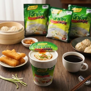 โจ๊กคัพ รสไก่ โจ๊กตราเมลโลว ขนาดเล็กซองเล็ก ถ้วยเล็ก จำนวน 12 ห่อ (1 โหล) ฮาลาล