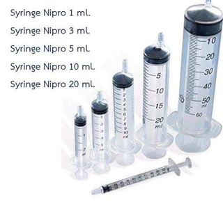 Nipro ไซริงค์ ป้อนนม อาหารสำหรับสัตว์เลี้ยง แบ่งขาย 5 ชิ้น