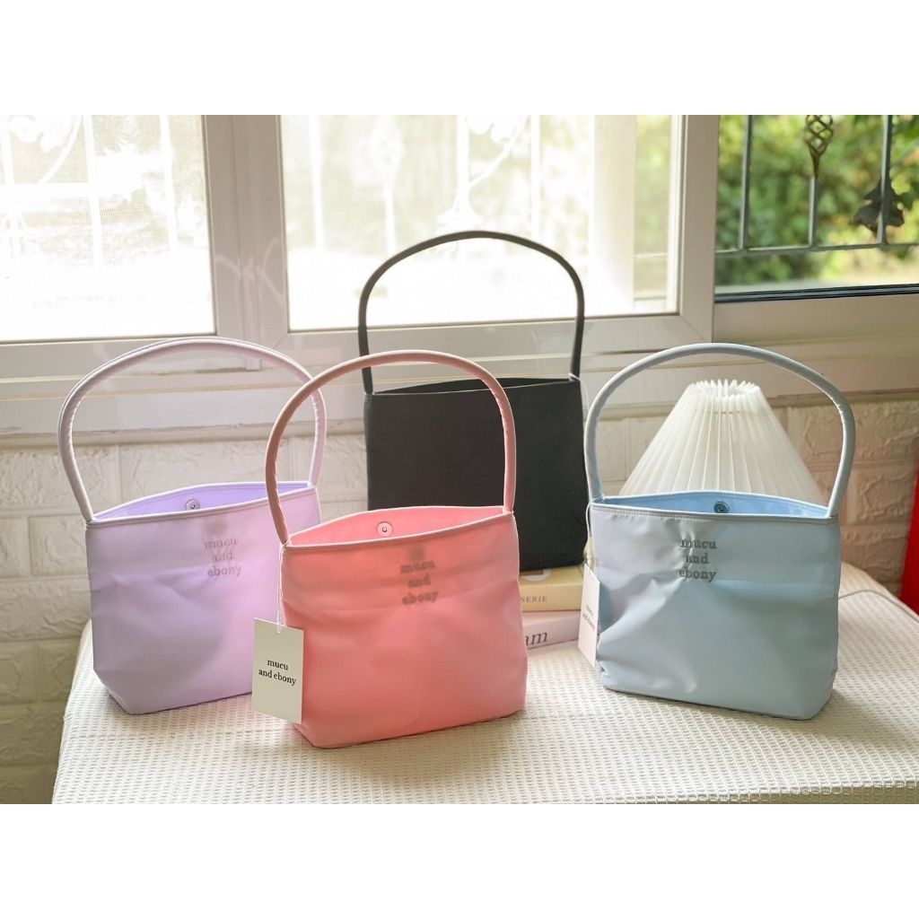 🇰🇷✨️Mucu and ebony✨️#สีชมพู🩷 กระเป๋าสะพาย กระเป๋าถือ น่ารัก👛[พร้อมส่ง/ของแท้รับประกัน‼️]