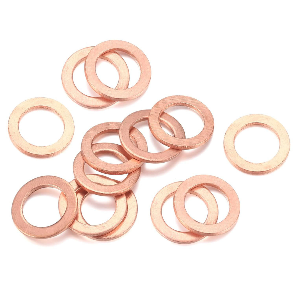 200ชิ้นทองแดงน็อตพร้อมแหวนรองและชุดสลักเกลียวแหวนแบนซีล ทำงานชุดรวมอุปกรณ์กล่อง/M8/M10/M12/M14สำหรับน้ำมัน Plug - รูปที่ 7