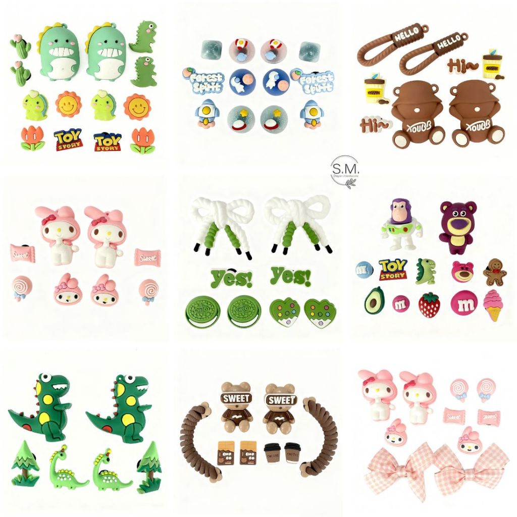 จิบิติดรองเท้า กระเป๋า DIY 3D ลายน่ารักๆ