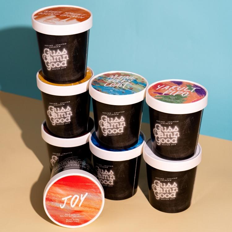 เซ็ตไอศกรีมไพน์ GussDamnGood 8 Pints คละรสได้ (320-340g) - (ไอติม/ขนม/เซ็ตของขวัญ)