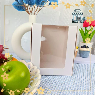 กล่องเค้ก ครึ่งปอนด์ ขาว Food Grade ทรงสูง 18 CM.(10ชิ้น/แพ็ค)