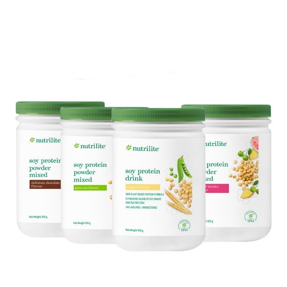 Soy Protein Powder Mixed (รสจืด/ช็อคโกแล็ต /เบอรี่/ชาเขียว) ช็อปมาเลเซีย
