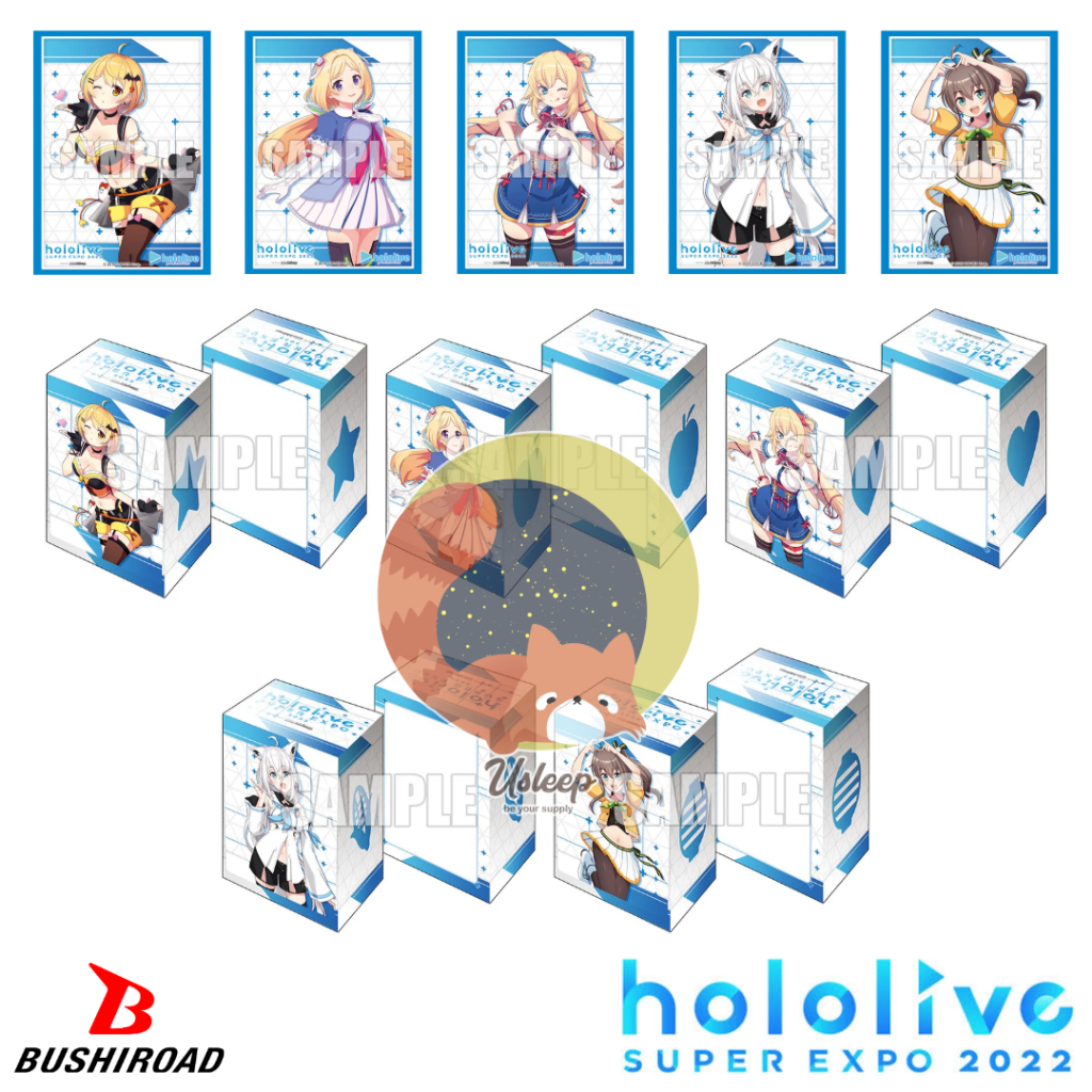 Bushiroad Sleeve & Deck Holder Hololive Production Gen 1 :  Yozora Mel, Aki Rosenthal, Haato, Shirak
