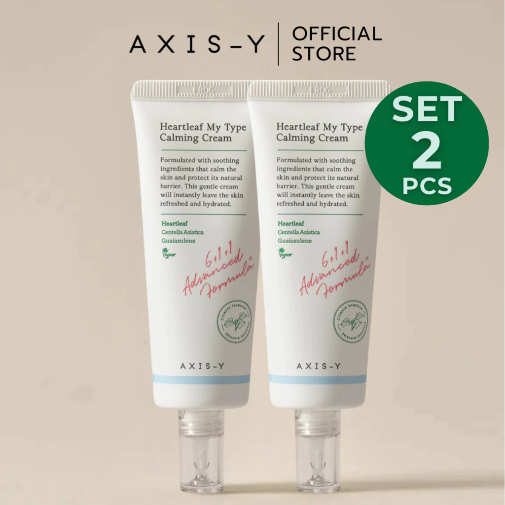 [ SET 2 PCS ] AXIS-Y Heartleaf My Type Calming Cream | เจลครีม ล็อกความชุ่มชื้นให้ผิวยาวนาน