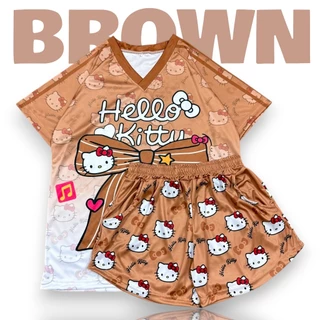( OAFSSET13 ) ชุดเซท คอวี Hello คิตตี้โบว์ 3สี sport ฟรีไซส์/พลัสไซส์