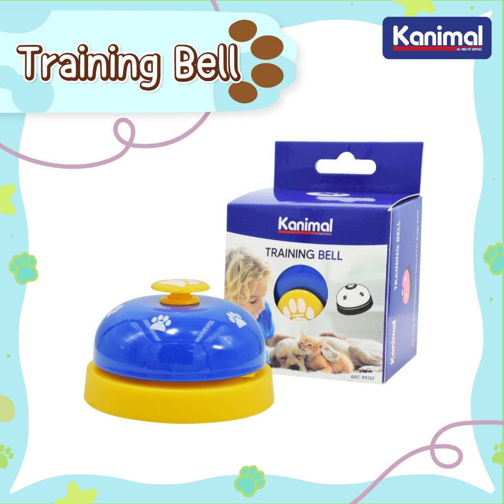 [99157] Kanimal Pet Training Bell กระดิ่งฝึก IQ สัตว์เลี้ยง ของเล่นแมวและสุนัข ขนาด 7x5 ซม.