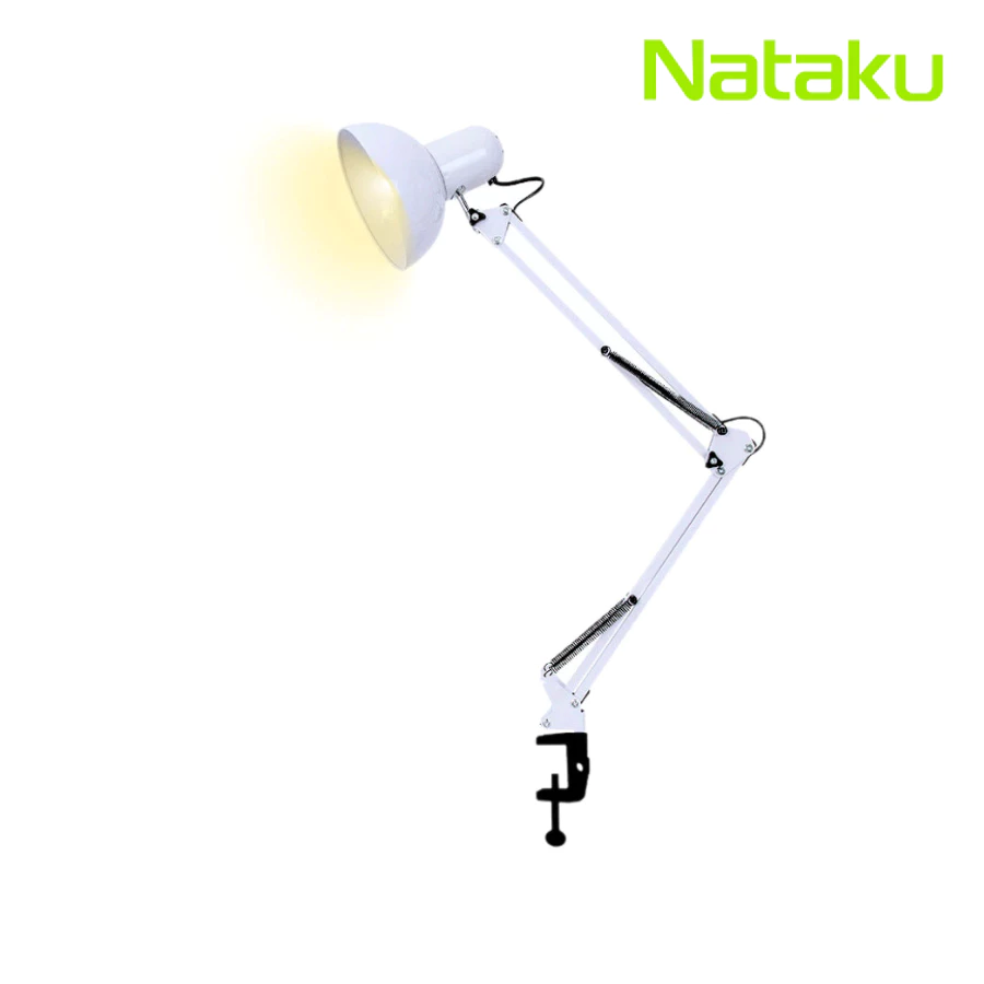 Nataku โคมไฟอ่านหนังสือ โคมไฟหนีบโต๊ะ Table lamp ปรับระดับได้ สวิตช์ปิด-เปิด