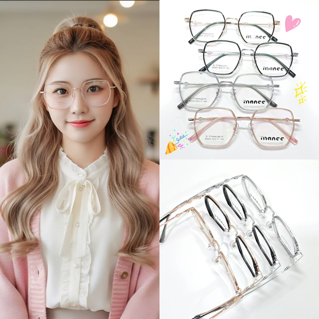 88009 - B-Titanium + TR90 กรอบแว่นสำหรับตัดเลนส์สายตา - EVAN.999