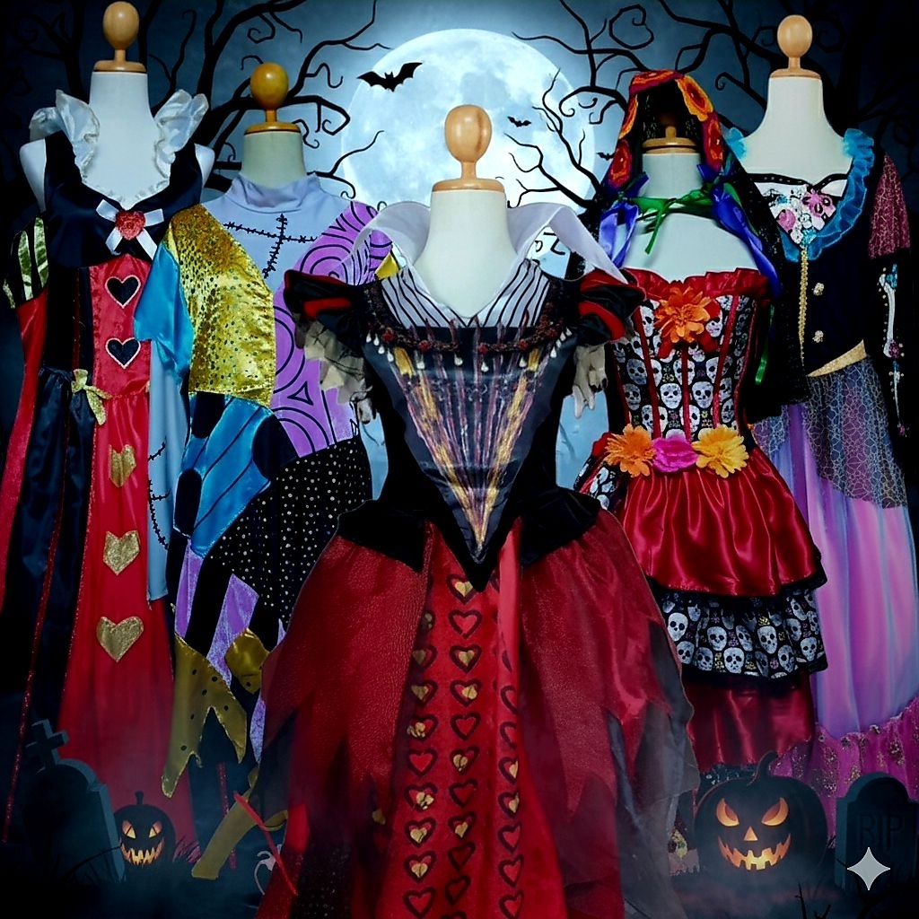 ชุดแฟนซีผู้ใหญ่ ชุดฮาโลวีน ชุดแม่มด มือสอง สภาพสวย (Set 1/2)