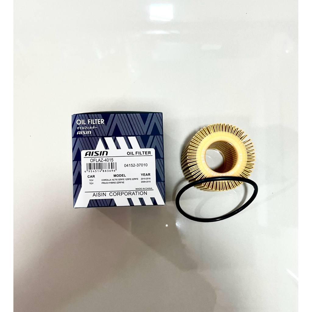 กรองน้ำมันเครื่อง AISIN (OFLAZ-4015) For TOYOTA  Altis, Prius, Vios, Yaris  กรองกระดาษ