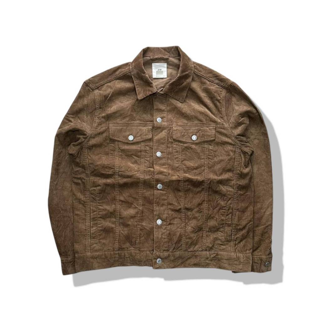 H&M Brown Corduroy Jacket รอบอก 47”