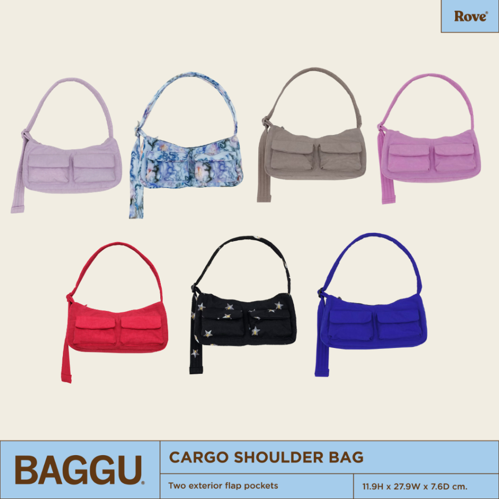 (พร้อมส่ง) BAGGU Cargo Shoulder กระเป๋าผ้าสะพายข้าง