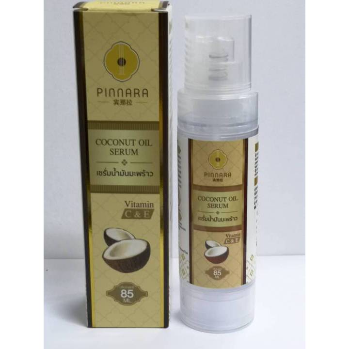 Pinnara Coconut Oil Serum – เซรั่มน้ำมันมะพร้าว เซรั่มน้ำมันมะพร้าว พินนารา ขนาด 85 ml