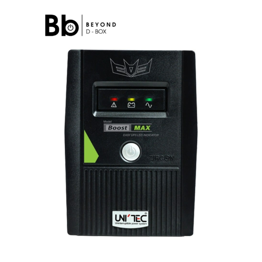 เครื่องสำรองไฟ UNITEC UPS Boostmax 1000VA/500W by BB Beyond D-Box