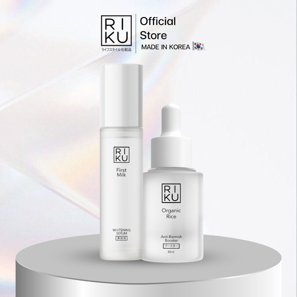 (เซ็ตลดสิวเร่งด่วน) RIKU โปรโมชั่น  เซรั่มลดฝ้า ลดสิว  ลดกระ ลดฝ้าไว 3 เท่า ฝ้าหน้า ฝ้าแดด ฝ้าเลือด