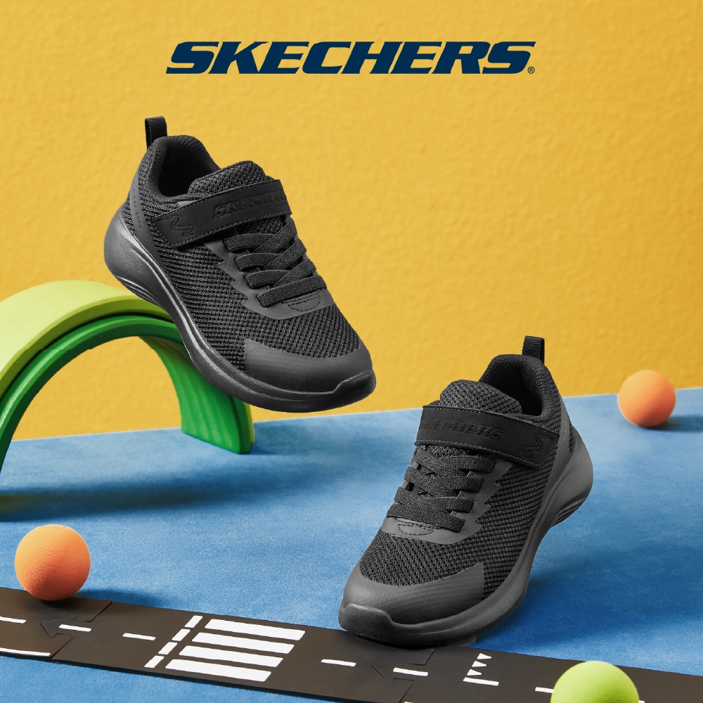 Skechers สเก็ตเชอร์ส รองเท้านักเรียนเด็กผู้ชาย Boys Selectors Dorvo Shoes - 403766L-BBK Machine Washable (BTS)