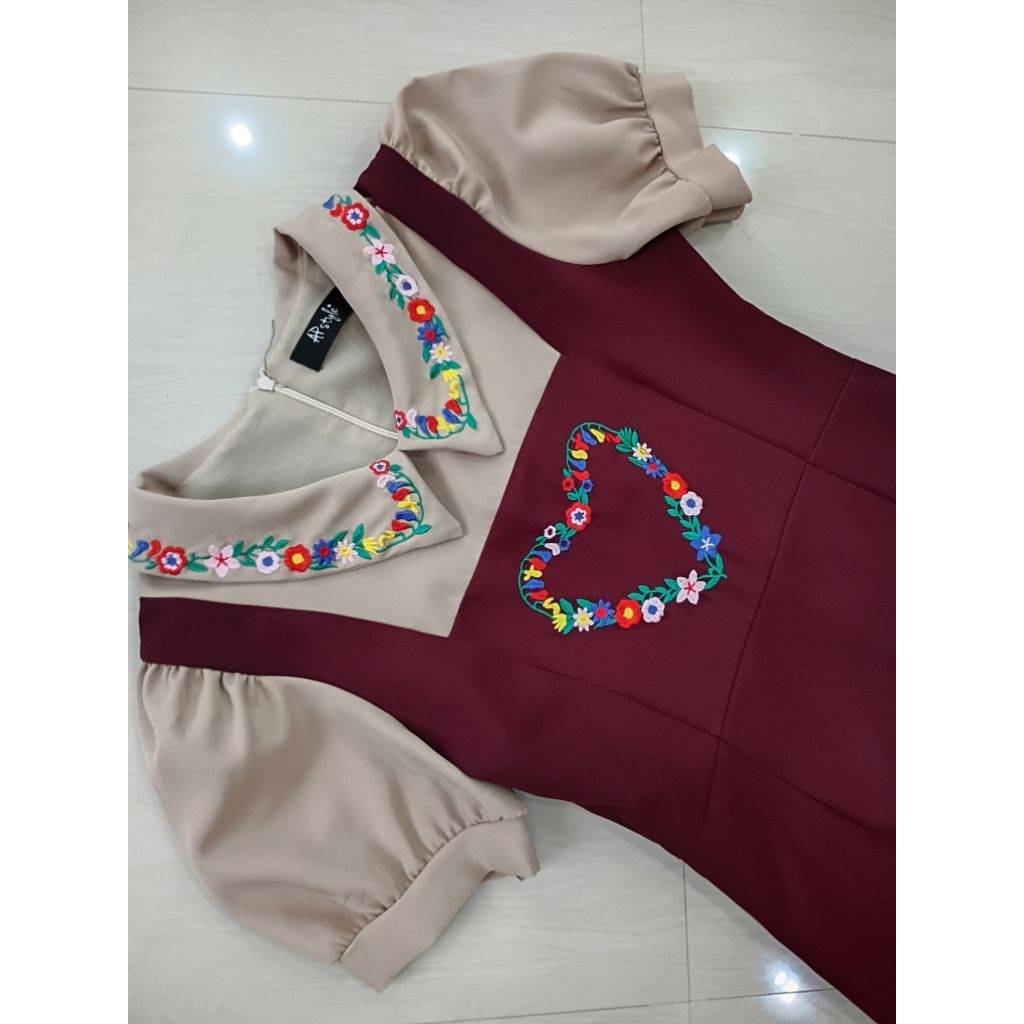 ชุดเดรสกระโปรงป้าย AP Style size M