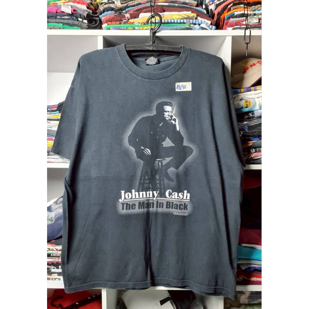 เสื้อ Johnny Cash The man in black ตอกปี 2004 (XL) ป้าย ZION