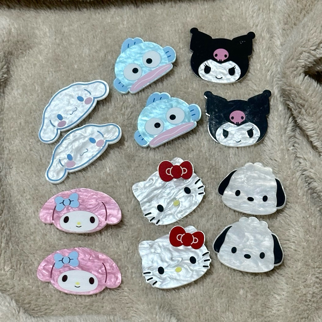 [พร้อมส่ง🇹🇭] กิ๊บซานริโอ้ 1 คู่ (มายเมโลดี้ / โปเชโกะ / ฮันเกียวดง / คุโรมิ / คิตตี้ / ชินนามอนโรล)