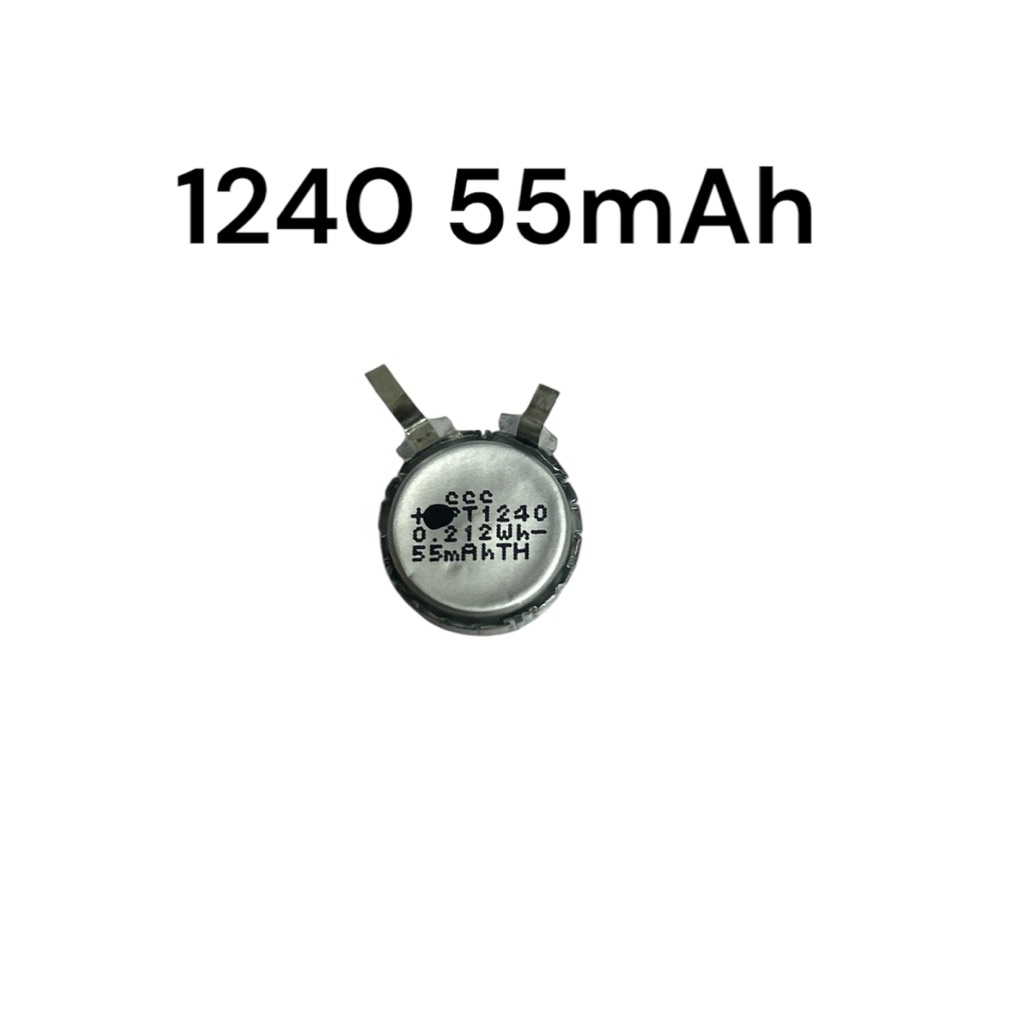 Small rechargeable battery 3.8V LIR1240 55mah soft package polymer rechargeable 1240