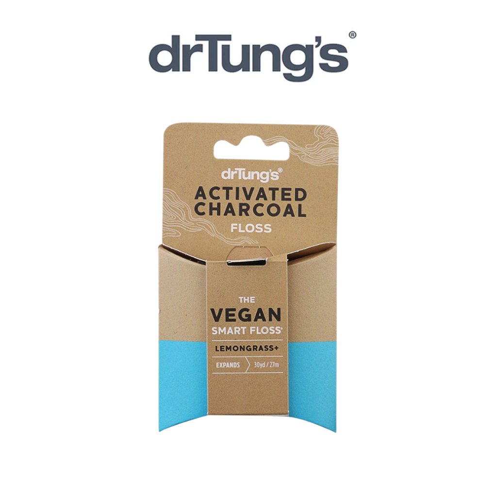 drTung's Activated Charcoal Floss | ไหมขัดฟัน ผสมชาร์โคล ช่วยดูดคราบสกปรกระหว่างใช้