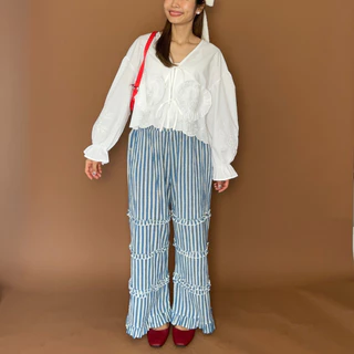 (S-2XL) CHAWY Cotton cute blouse C4604🌷✨ เสื้อเบลาส์ เสื้อคอตตอน