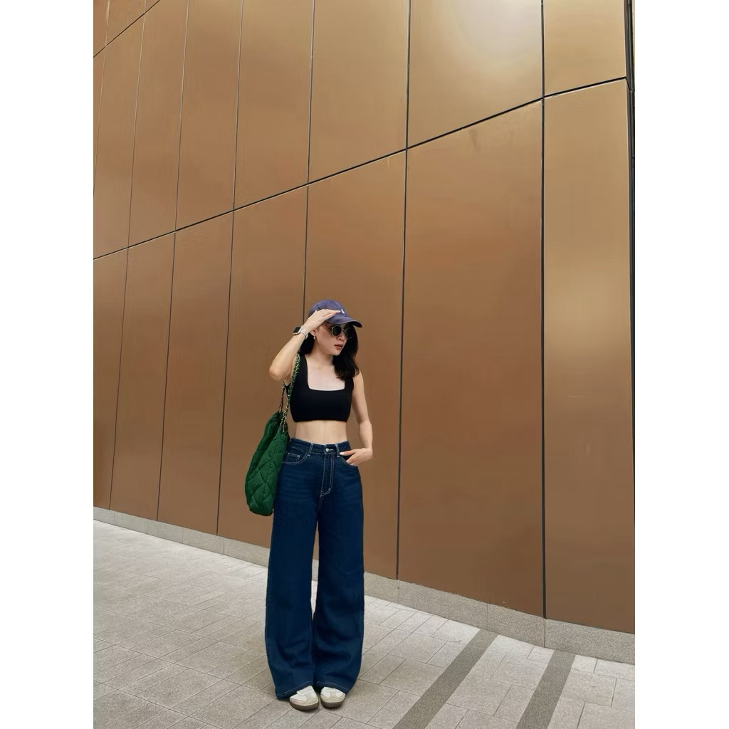 👖 กางเกงยีนส์เอวสูงกระบอกใหญ่ จากร้าน jin.bkk