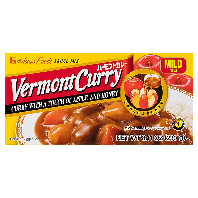 HOUSE VERMONT เฮ้าส์เวอมองต์แกงกะหรี่เผ็ดน้อย 230กรัม [8850358042946]