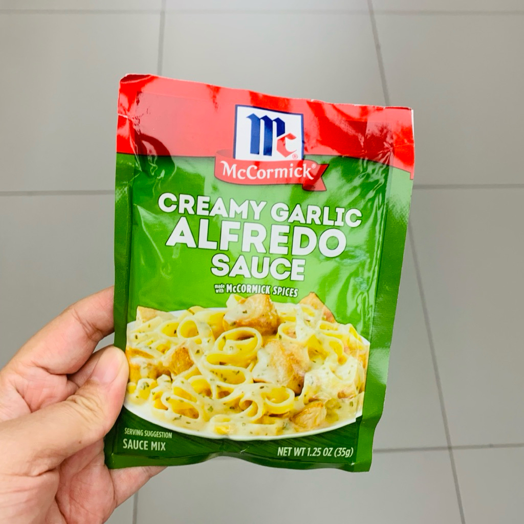 Creamy Garlic Alfredo sauce ซอสผงสำหรับทำซอสพาสต้าครีมชีสรสกระเทียม ตรา McCormick แม็คคอร์มิค Pasta 