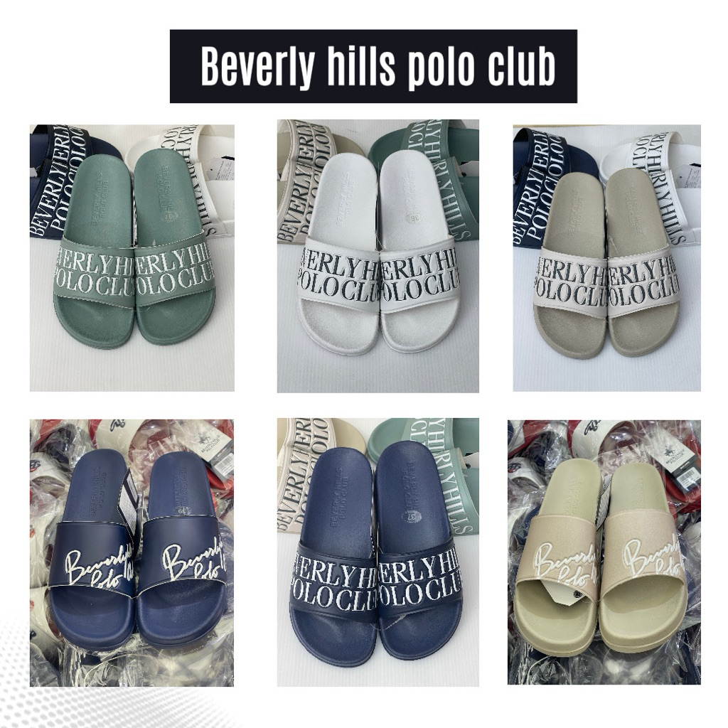 Beverly hills polo club รองเท้าแตะหญิงลายหมี