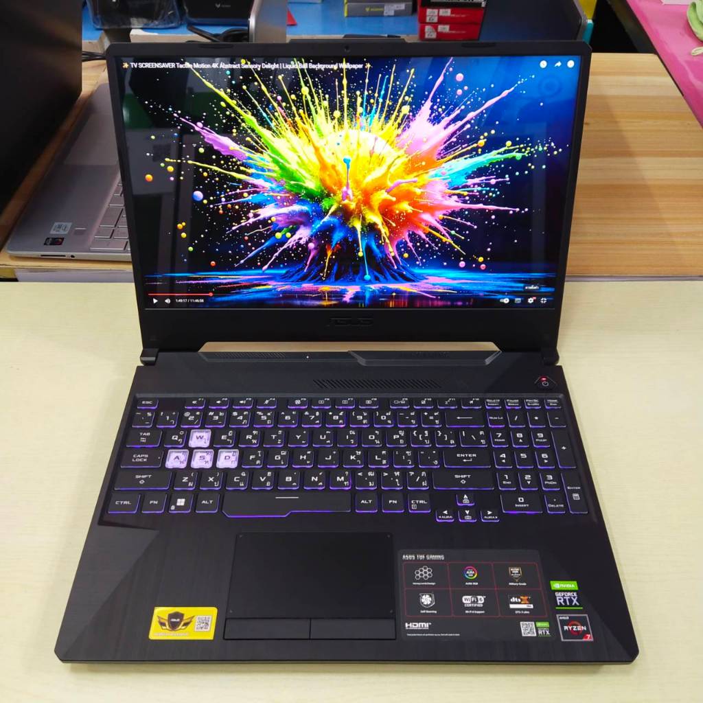 ASUS TUF GAMING A15 FA506ICB-HN103W สภาพเครื่อง 99% (ติดฟิล์มกันรอยหน้าจอแล้ว)