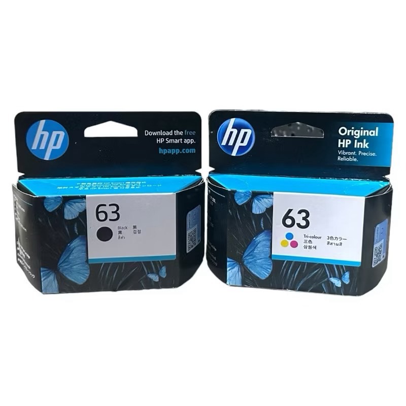 HP หมึกพิมพ์ Inkjet รุ่น hp 63 bk Black Color