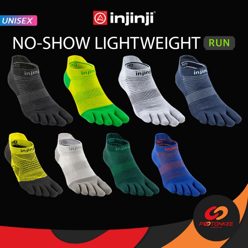 INJINJI NO SHOW LIGHTWEIGHT ถุงเท้าวิ่งกันเสียดทาน (UNISEX) ใต้ข้อ 5 นิ้ว