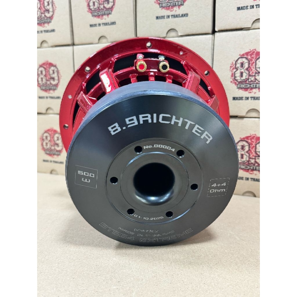 ดอกลำโพงซับ 8” 8.9 ริกเตอร์ BT864 EXTREME MARK ll ตัวใหม่ 4+4 โอม 600 วัตต์ ประกัน 3 ปี ของแท้