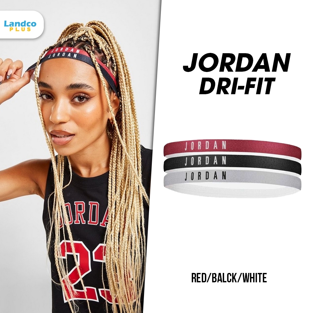 Nike ไนกี้ ยางรัดศรีษะ ผ้าคาดผม (3 ชิ้น) Jordan Headbands 3PK J.000.3599.626 (690)