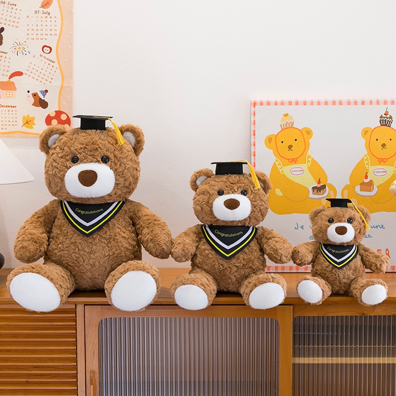 ตุ๊กตาหมีรับปริญญา 25CM 40CM 55CM ของขวัญวันสำคัญ สำหรับผู้จบการศึกษา น่ารัก เขียนการ์ดให้ฟรี
