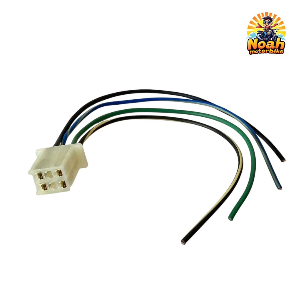 ปลั๊กต่อกล่อง CDI SONIC (4 สาย) ปลั๊คสายต่อกล่องไฟ โซนิค ปลั้กเสียบกล่อง cdi plug #ราคาช่าง (ส่งฟรี-ส่งไว)