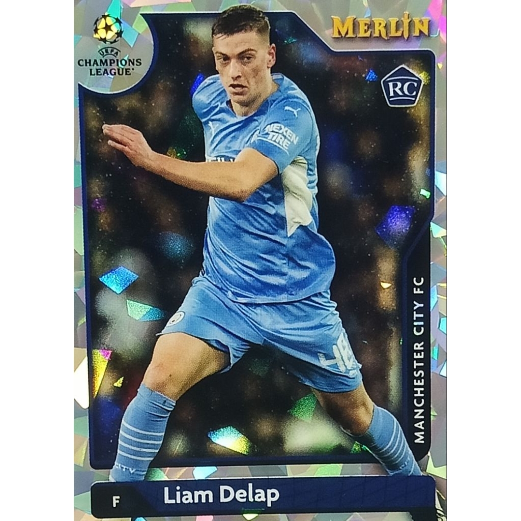 2021-22 Topps Merlin Chrome UEFA  Liam Delap RC Manchester City 123/250