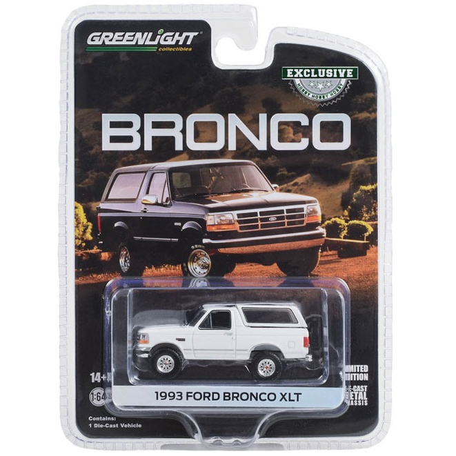 Greenlight | 1993 Ford Bronco XLT - Oxford White สเกล 1/64 30452