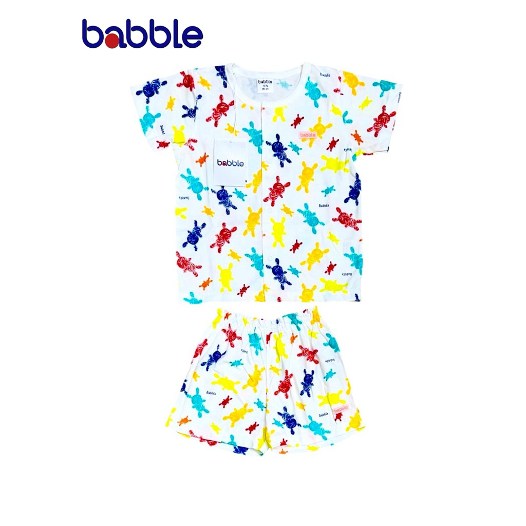 Babble By Absorba New Collection ชุดนอนเด็ก แขนสั้น ขาสั้น กระดุมหน้า สำหรับเด็กอายุ Size 18เดือน