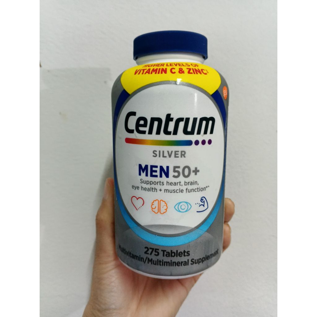 Centrum Silver Men 50+ Multivitamin 275 เม็ด EXP.02/27