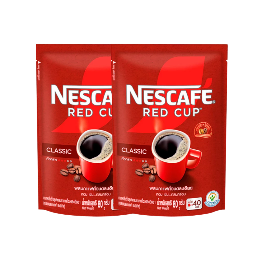 [FD] [99฿+ส่งฟรี!!] เนสกาแฟ เรดคัพ ขนาด 80 ก. X 2 ถุง ของกินของใช้ กาแฟ
