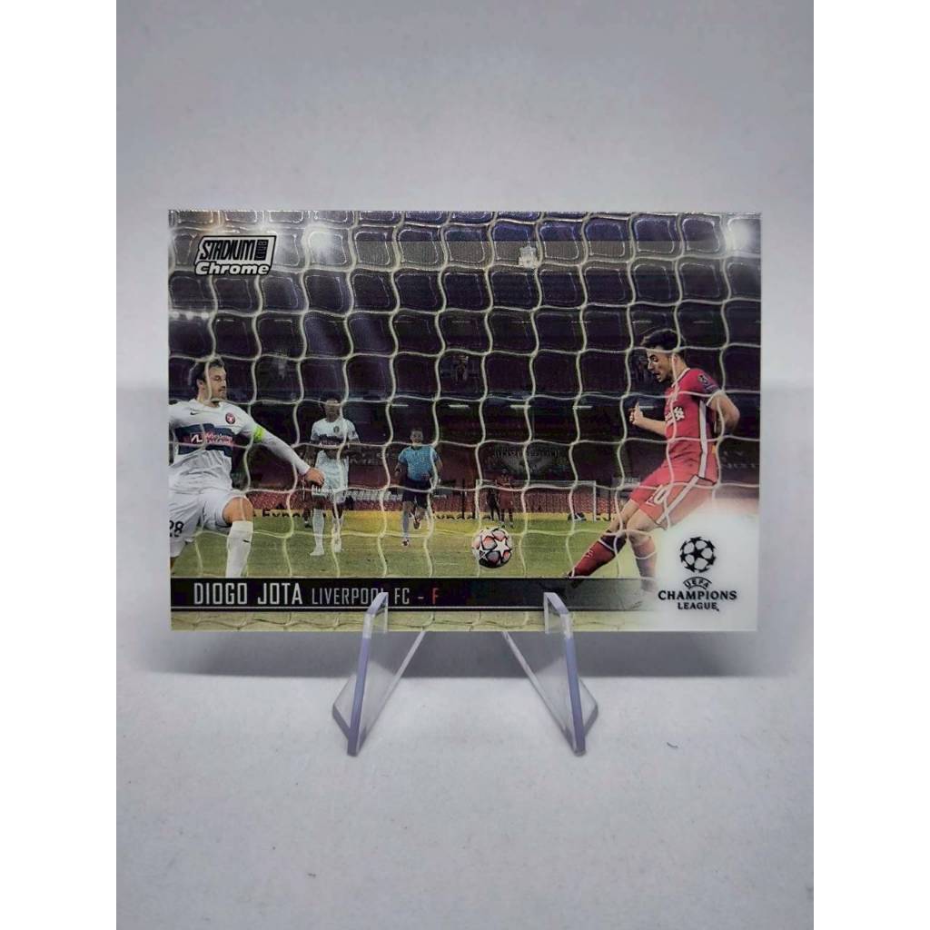 การ์ดนักฟุตบอล Topps Chrome Stadium Club Diogo Jota Liverpool F.C. 2021-22