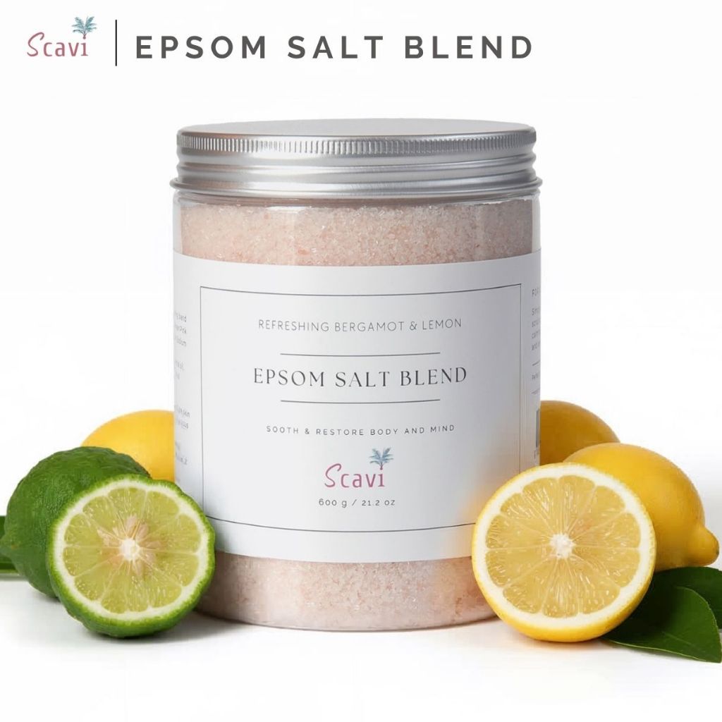 Epsom Salt Blend (Bergamot & Lemon essential oil) เกลือสปา เกลือผสม Magnesium sulfate