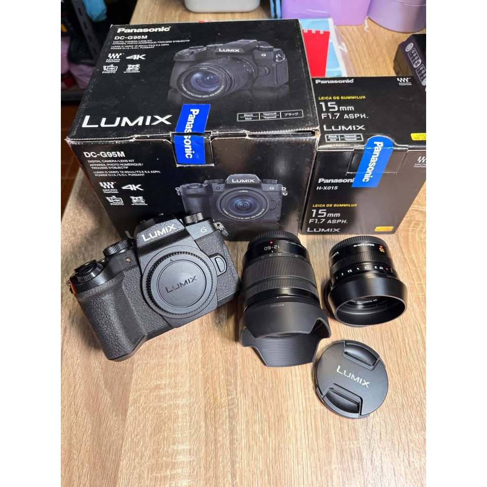 กล้องLUMIX G95m+12-60m+15mm/1.7