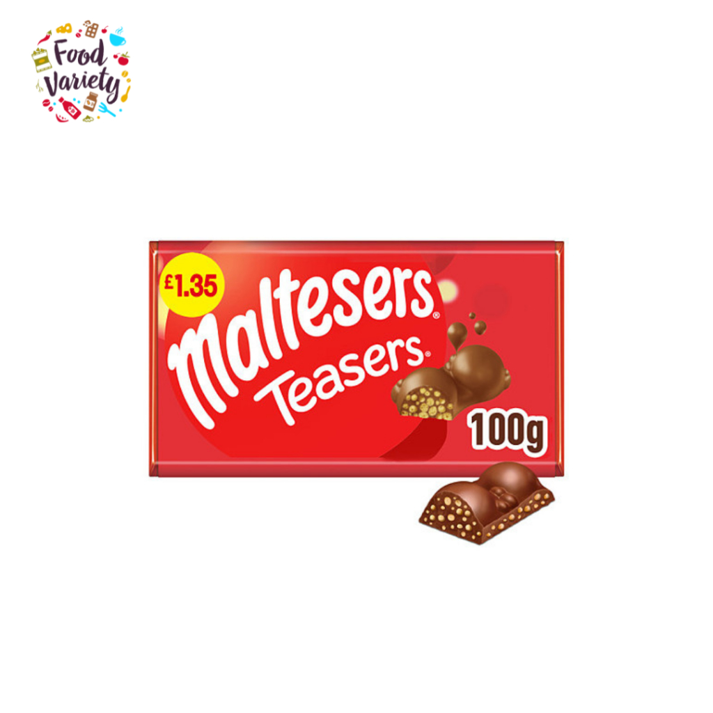 Maltesers Teasers Milk Chocolate & Honeycomb Block Bar 100g มอลทีเซอร์ส ช็อกโกแลตนมผสมรังผึ้ง 100 กรัม