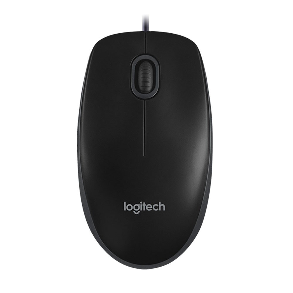MOUSE (เมาส์) LOGITECH USB B100 (BLACK)