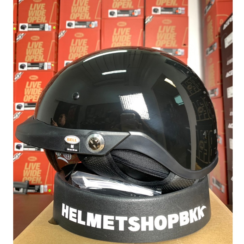 หมวกกันน็อค BELL PIT BOSS GLOSS BLACK ไซส์ M สินค้าใหม่ (มีตำหนิ) ไม่มีผลในด้านความปลอดภัย PGM01